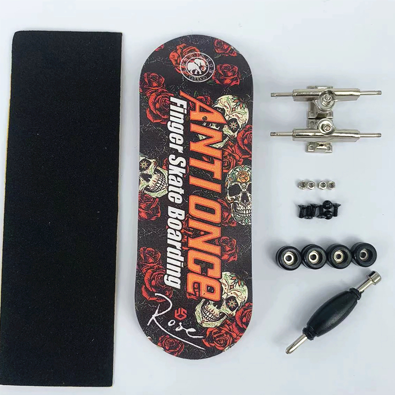 Wholesale Customized 100*34mm Mini Complete Skateboard Fingerboard Finger Board Sets