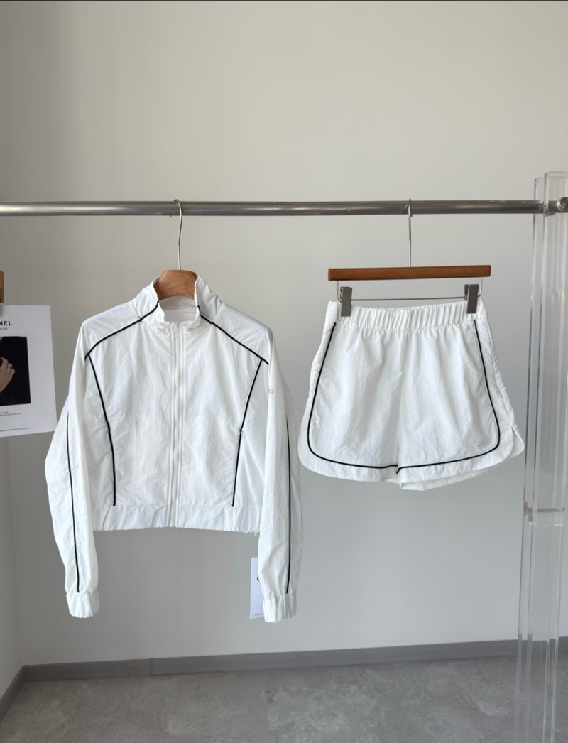 Новые летние шорты, комплекты из 2 предметов, женский наряд, свободный модный спортивный костюм, женская куртка с длинным рукавом, повседневный женский комплект из двух предметов