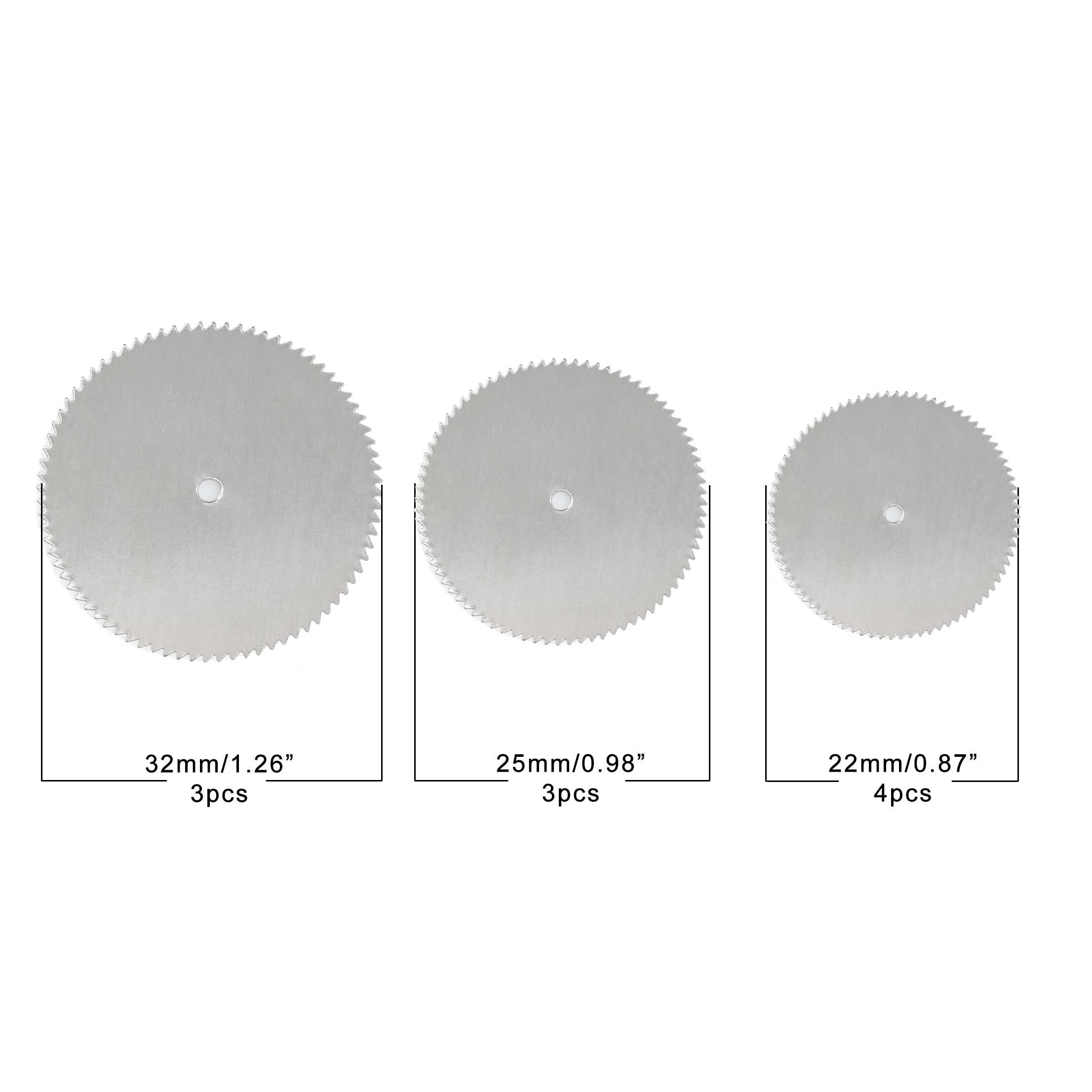 11 Uds. Accesorio de hoja de sierra Micro Circular disco de corte de molienda eléctrica cortador de Metal herramienta rotativa herramienta eléctrica corte de madera