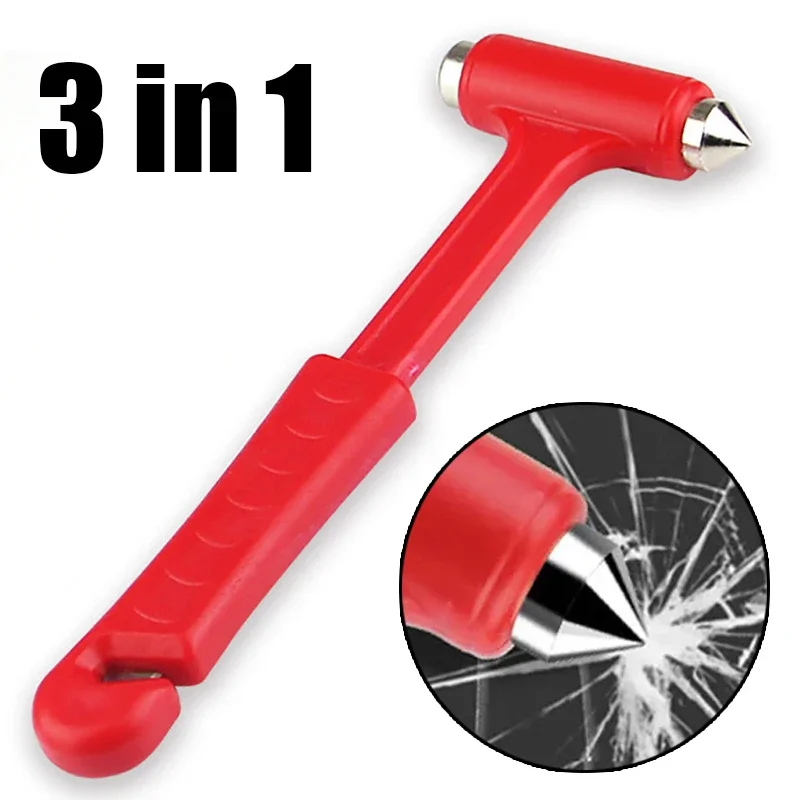 Martillo para romper ventanas de automóviles, autobuses, camiones, Escape de emergencia, martillo de seguridad, rompecristales, herramientas de corte para cinturón de seguridad