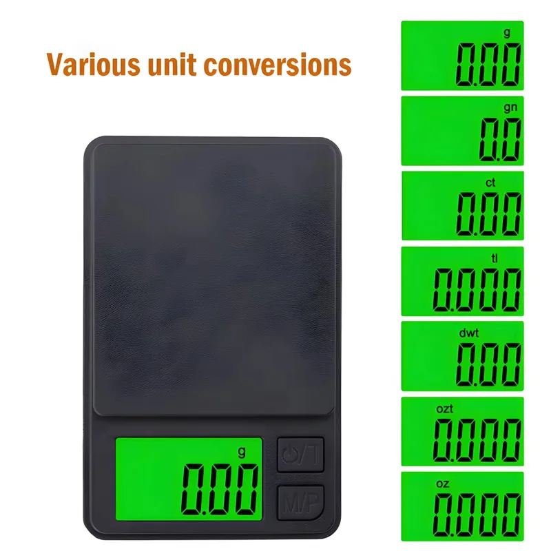 Precision Pocket Scale 1000g X 0.01g - Digital Gram Food Jewelry Ounces/Grains Scale Digital Pocket Scale Mini Scale Tiny Scale
