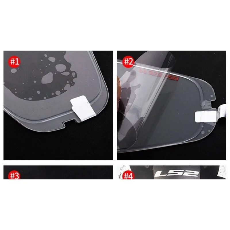 Visera de casco Original LS2 MX436, parche antiniebla transparente Pinlock, adecuado para lente de casco LS2 PIONEER EVO, película antiniebla