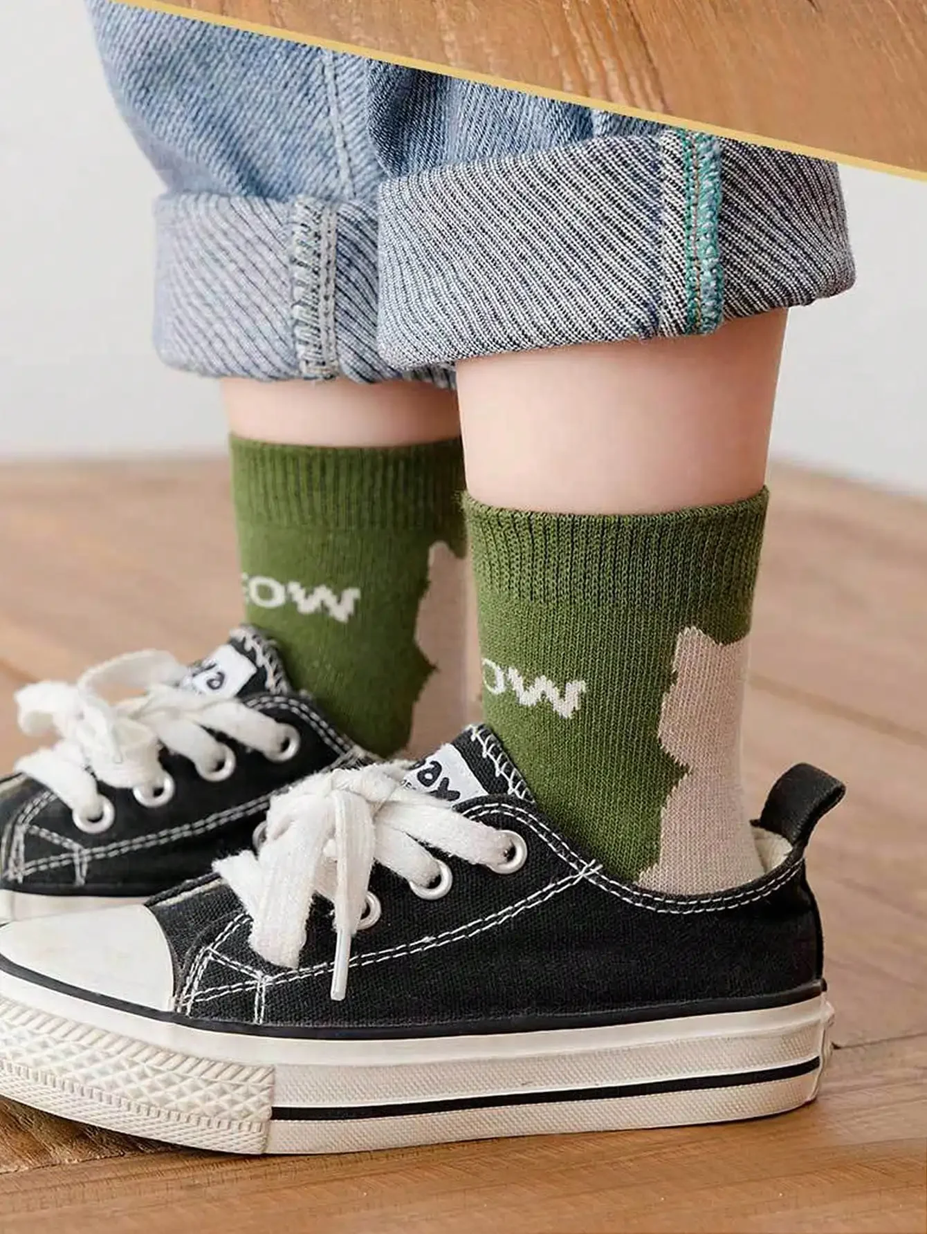 5 paia di calzini per bambini quattro stagioni Primavera e autunno Cartoon Kitten Calzini invernali a tubo centrale Calzini per ragazzi e ragazze Calzini per bambini