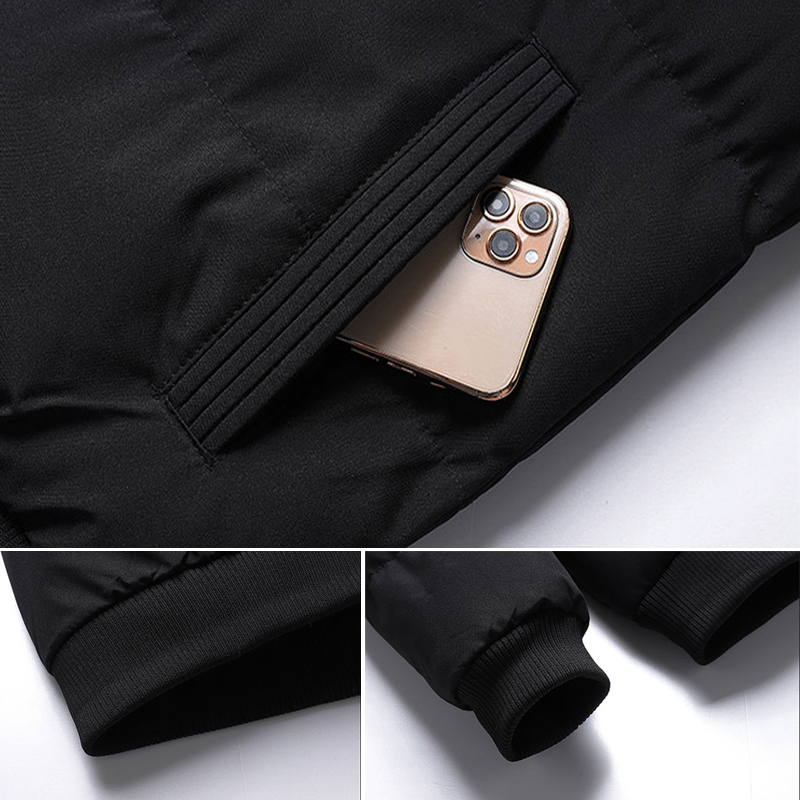 2024 Autum Winter Golf Zipper Men's Jacket Stand Collar Brand Baseball Uniform Casual Parkas Tops