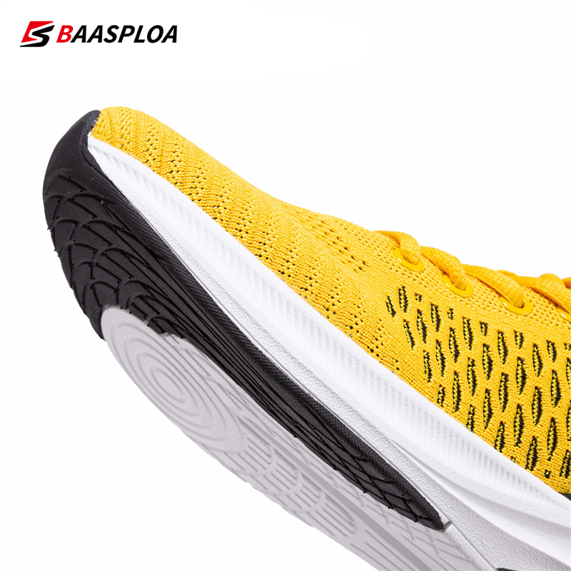 Baasploa Männer Sportschuhe neue atmungsaktive Mesh Laufschuhe Männer klassische lässige Turnschuhe Männer rutsch feste Outdoor-Komfort zu Fuß