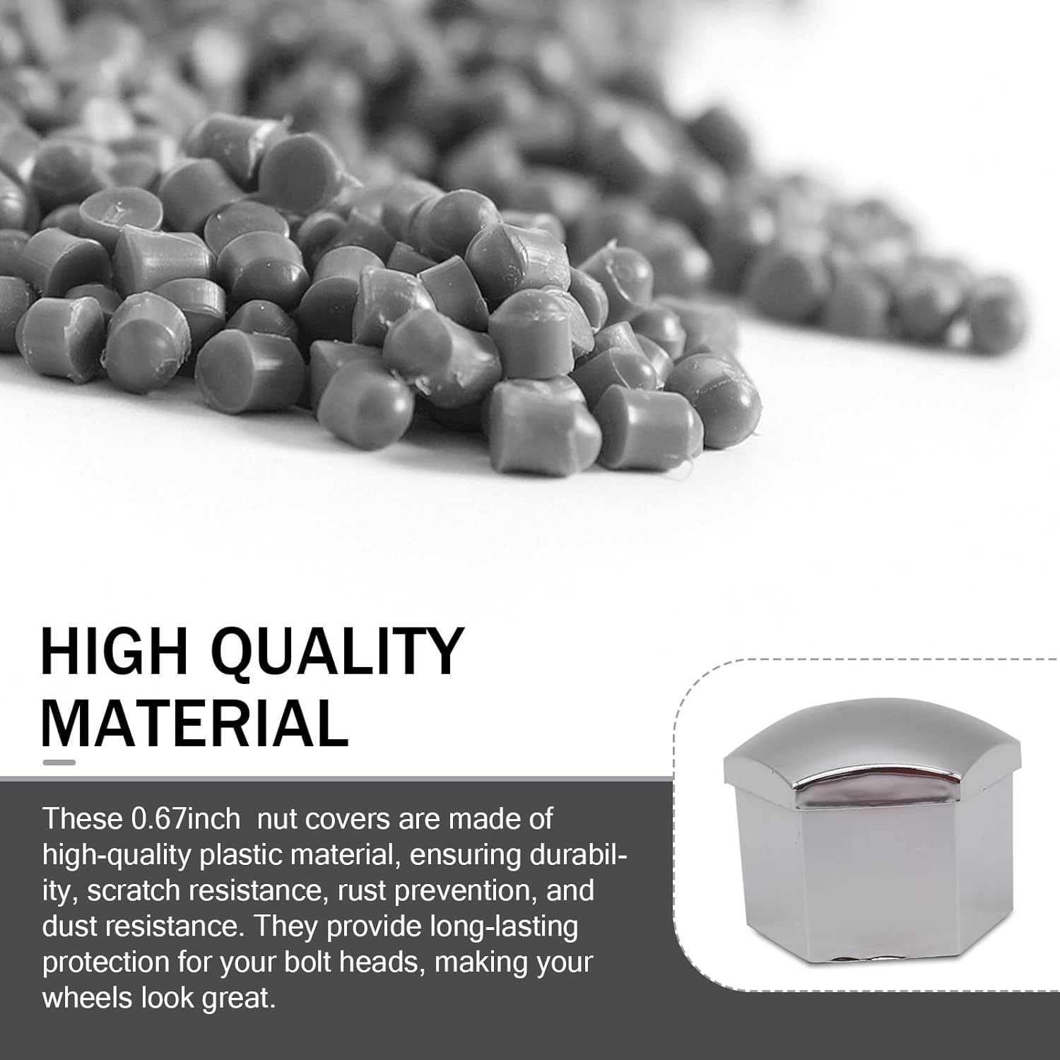 17/19/21mm 20 piezas tapas de tuercas de rueda de coche cubiertas de protección tapas antioxidantes cubierta de tornillo de cubo automático perno de tuerca de neumático de coche decoración Exterior