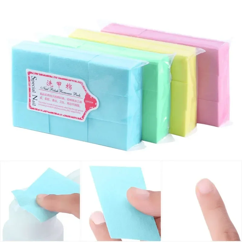 400/600/603 pz/borsa Senza Pelucchi Smalto Per Unghie Tamponi di Rimozione In Fibra di Cotone Addensato Salviette Duro Morbido Unghie artistiche Strumento di Pulizia
