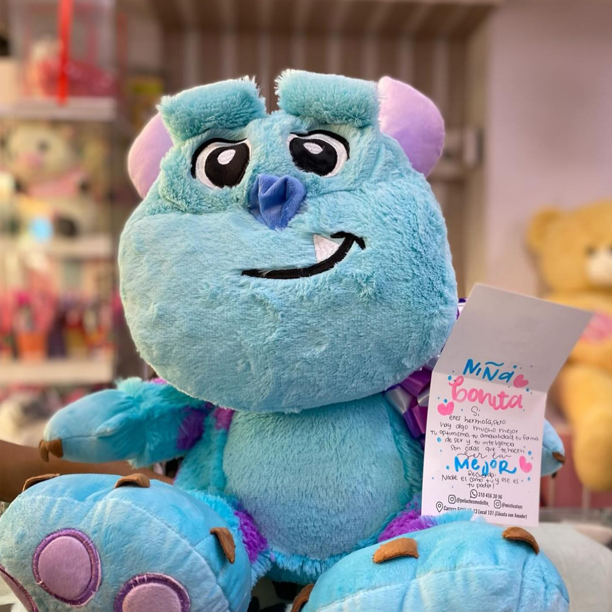 Monster-Plüschtier, Sitzposition, 26 cm, Baby-Sullivan-Plüschtier, weiche Kinderpuppe, Geburtstagsgeschenk für Jungen und Mädchen