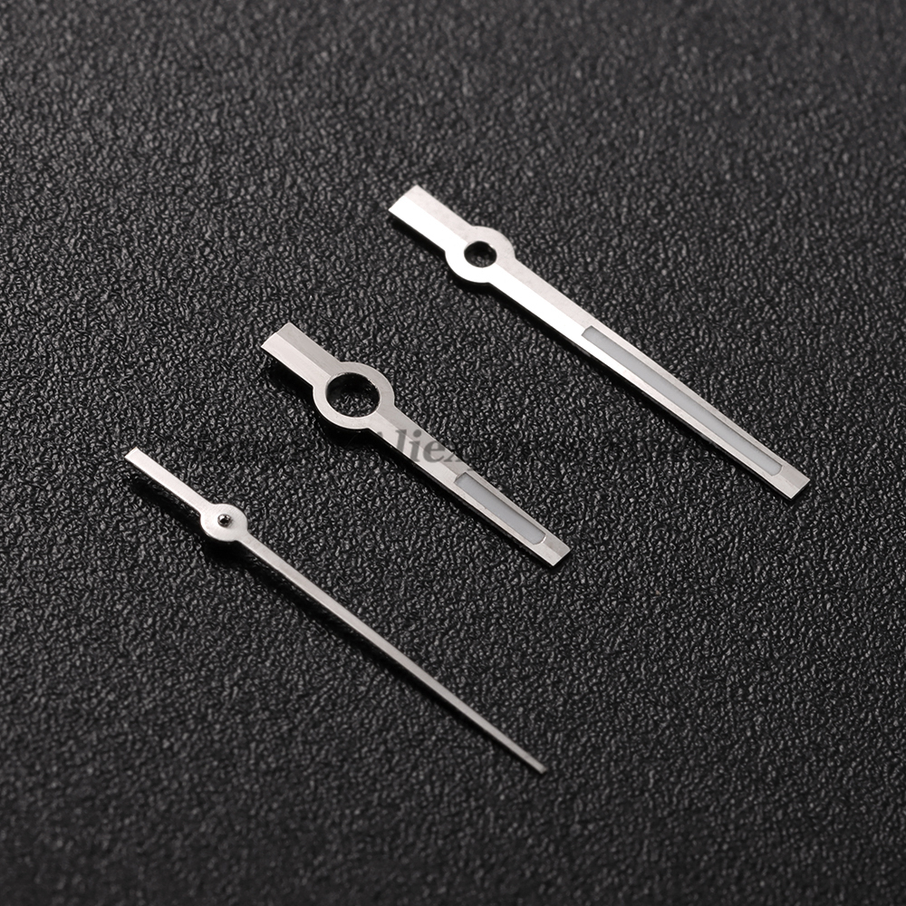 Modified Watch Hands Green Luminous Logbook Needle for NH35/NH36/4R/7S Movement Silver Gold Rose Watch Accessories 8*12*12.5mm