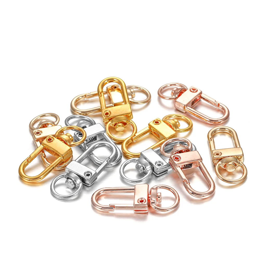 10Pcs Snap Lobster Clasp Hooks พวงกุญแจผลการค้นหาสําหรับ DIY Key CHAIN สร้อยคอสร้อยข้อมืออุปกรณ์เสริมขายส่ง