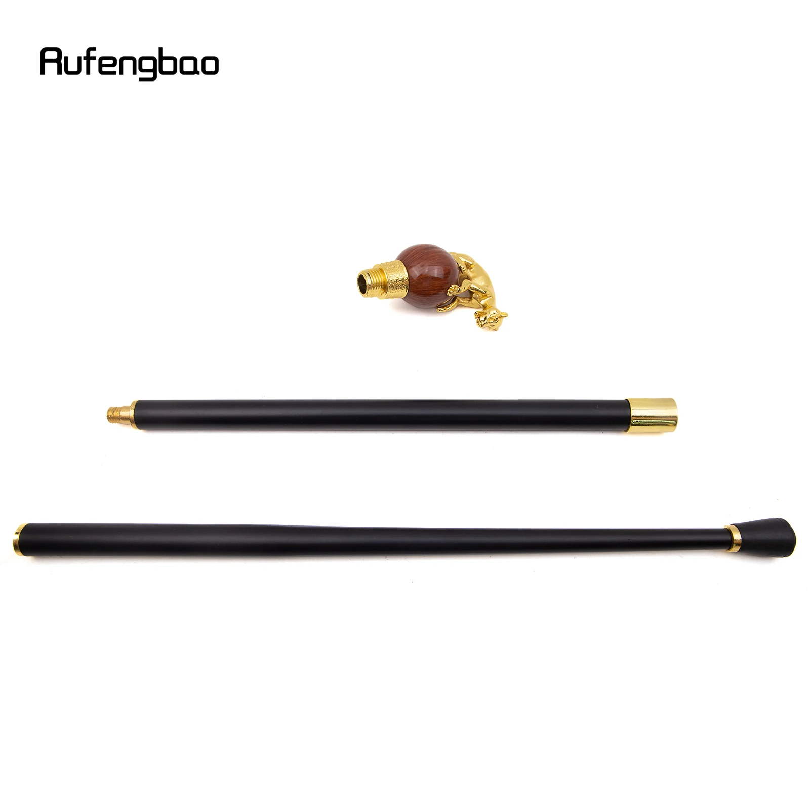 茶色の木製のヒョウの杖,木製のコスプレスティック,エレガントなクローザー,装飾的なファッション,94cm,紳士