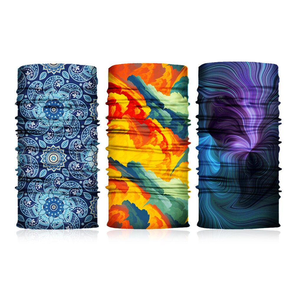 3 Stuks Camouflage Naadloze Magic Bandana Buffs Nek Gaiter Paisley Hoofdband Fietsen Vissen Buis Gezicht Schild Mannen Vrouwen
