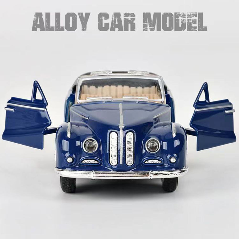 1:32 liga diecastabriolet modelo de carro vintage clássico puxar para trás carro em miniatura réplica de veículo para coleção decorar presentes criança