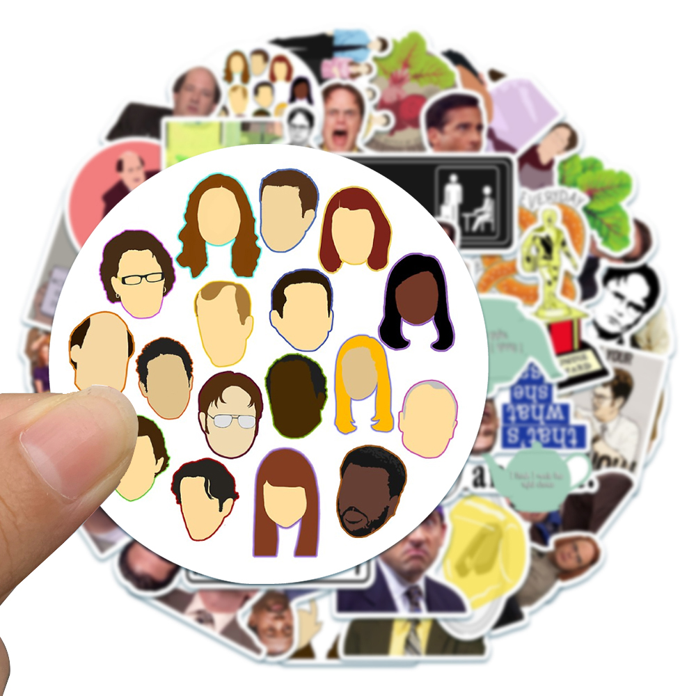 10/30/50 шт. забавные офисные мультяшные наклейки ТВ-шоу DIY мотоцикл дорожный багаж гитара скейтборд классическая игрушка наклейка подарок