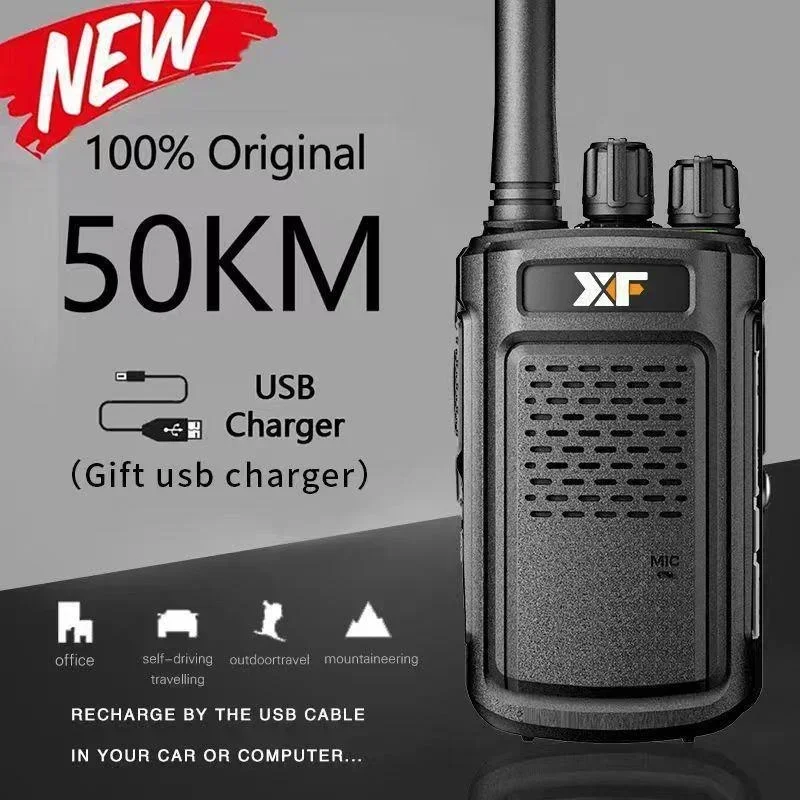 XF-888S 8W 5200mAh Walkie Talkie Zwei-Wege-Radio UHF 400-470MHz 16CH Walkie-Talkie-Radios Transceiver Match Baofeng Radio