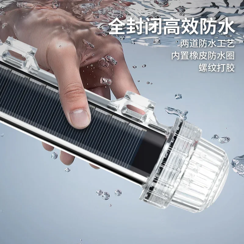 Luz de señal Solar para océano, luz de señal de navegación, Flash LED resistente al agua, luz de advertencia nocturna, accesorios para yates y barcos de pesca