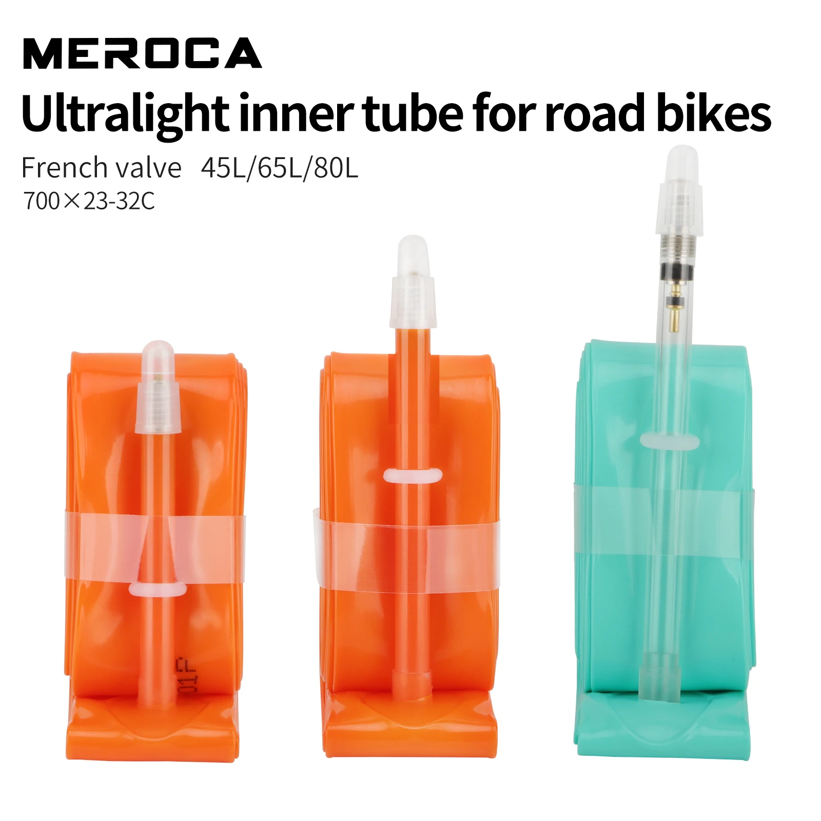 Dętka MEROCA do roweru szosowego TPU 700x23-32C FV 45L/65L/80L ultralekka dętka do roweru szosowego