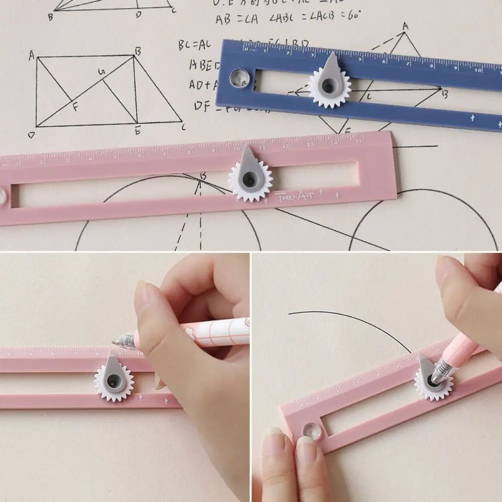 Student Compass Ruler Multi-function Drawing Circle Tool Ruler For Professional DIY Geometric Drawing Measurement Tools Office