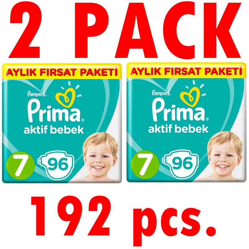 番号: 7のパンパースプリマ15 + キロxxlベビーおむつおむつトイレトレーニングおむつ使い捨てswaddlers 192個低刺激性のおむつ