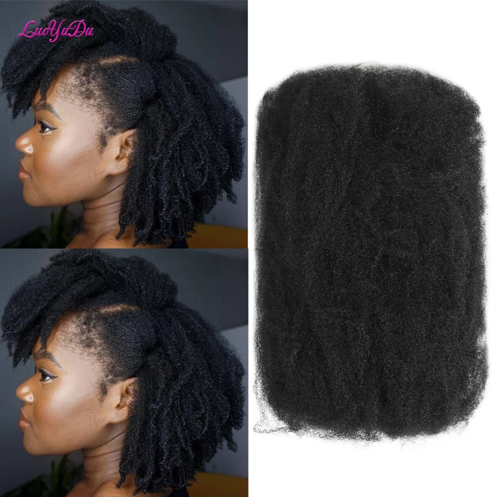Para Junky Curl Afro rizado extensiones de cabello trenzado sintético para DIY buenos presságios 50 g/unidad para rastas trenzas de pelo