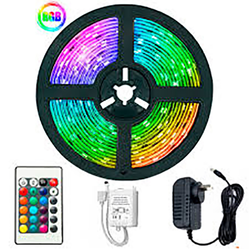 Fita Led 5m Ultra Rgb 3528 Prova D'agua + Controle Com Fonte