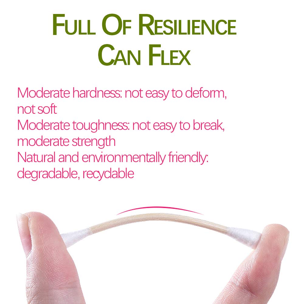 600/1000 шт., разноцветные бамбуковые ватные палочки для взрослых