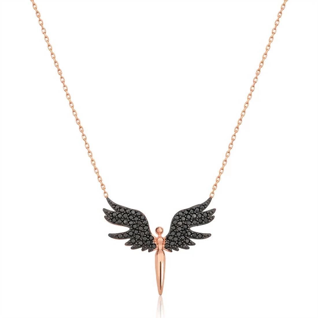 2021 Model Baru Kualitas Tinggi Perak Asli Daisy Perak Michael Malaikat Kalung 925 Sterling untuk Anak Perempuan