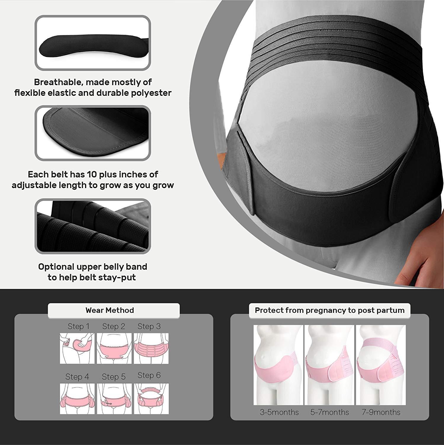 หญิงตั้งครรภ์เข็มขัดคลอดบุตร Belly เข็มขัดเอว Care หน้าท้อง Belly Band Back BRACE Protector ตั้งครรภ์คลอดบุตรเสื้อผ้า