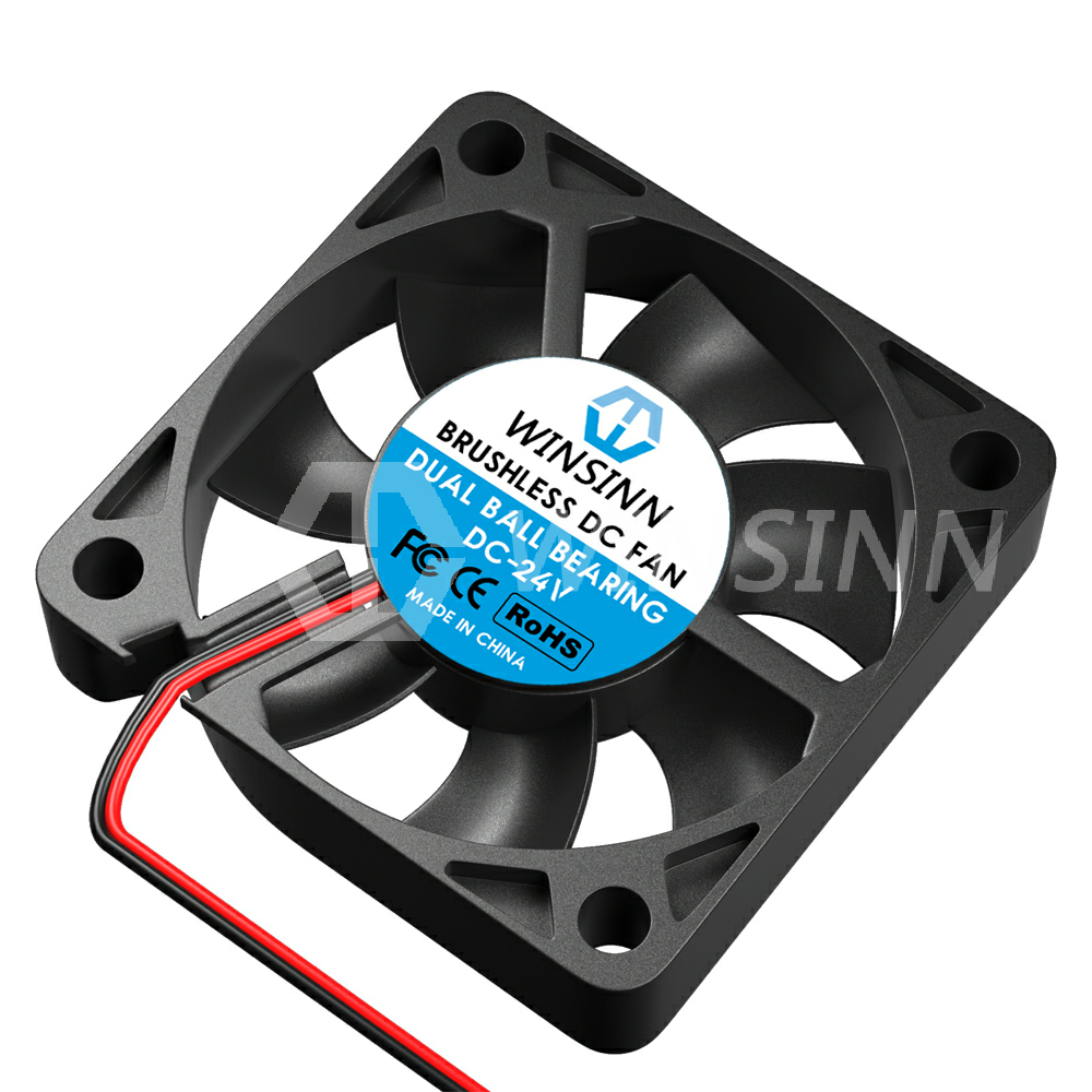 WINSINN スイインファンDC 5v 12v 24v 5010mm,二重油圧ボールベアリング,ブラシレス冷却,50x10mm,2ピン