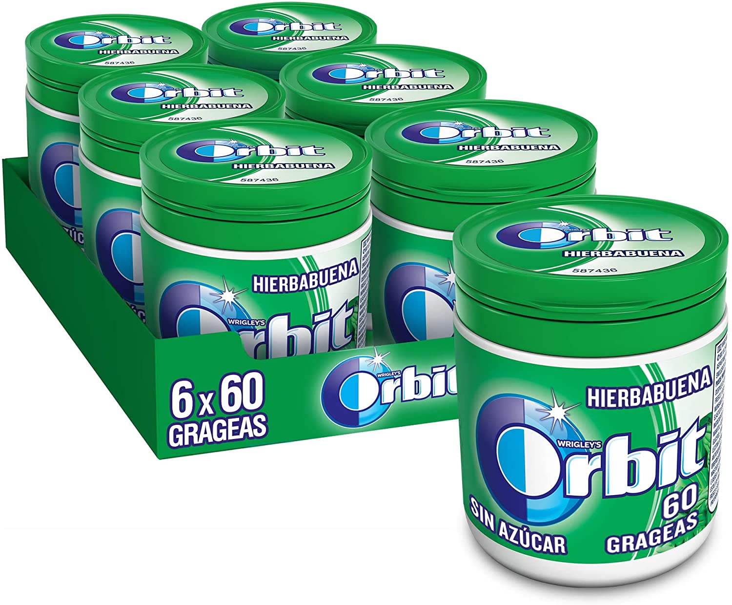 Orbit Box Gits própria personalidade, Gragea, 6 latas com 60 unidades cada, cada um dos Orbit Sabor, mas todos eles têm um olhar em comum
