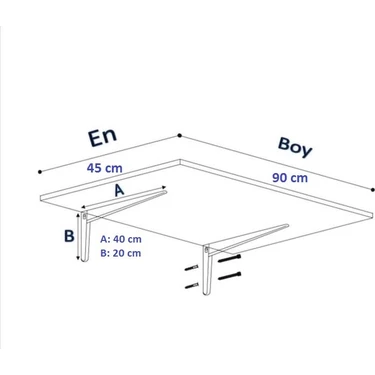 Meja Dapur Lipat Dipasang Di Dinding Meja Lipat Putih