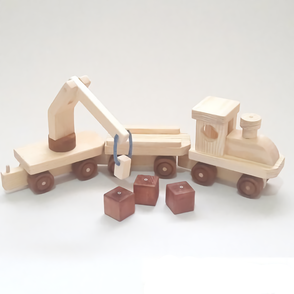 Kubus Kayu Mainan Pendidikan TRENL dengan 2 Pilihan Warna Yang Berbeda