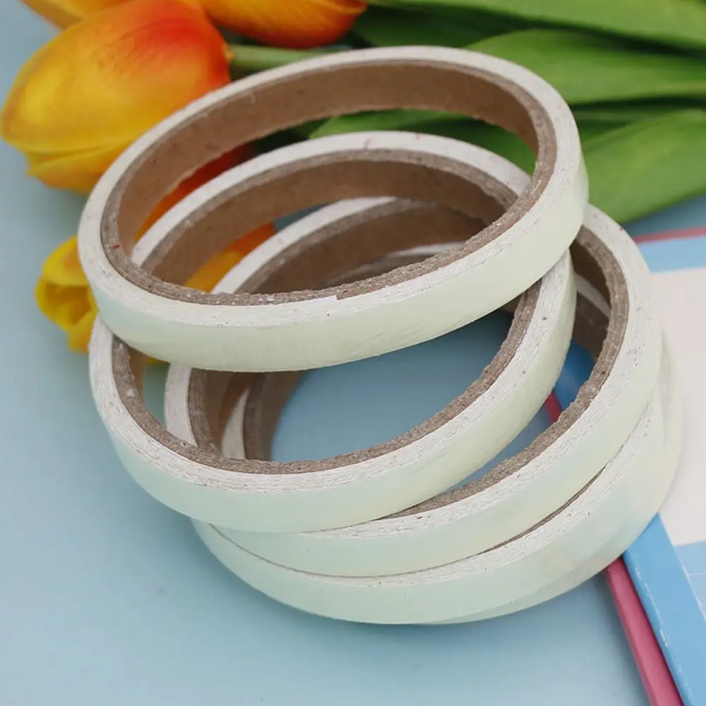 1Pcs Glow in The Dark Tape Safety Self-adhesive Strip Phosphorescent Luminous Reflective Sticker 1cm x 3 m