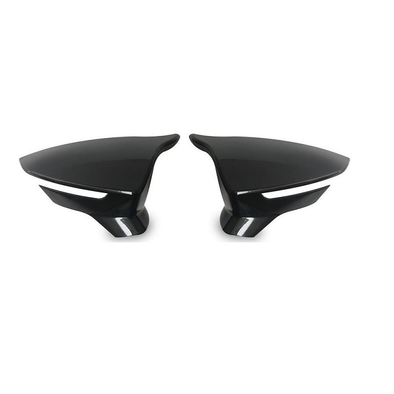 Untuk Seat Ibiza Mk5 6M Mirror Cover Piano Black Rear Side View Case Cap 2018 2020 2Pcs High Quality ABS Plastic Bat Style FR