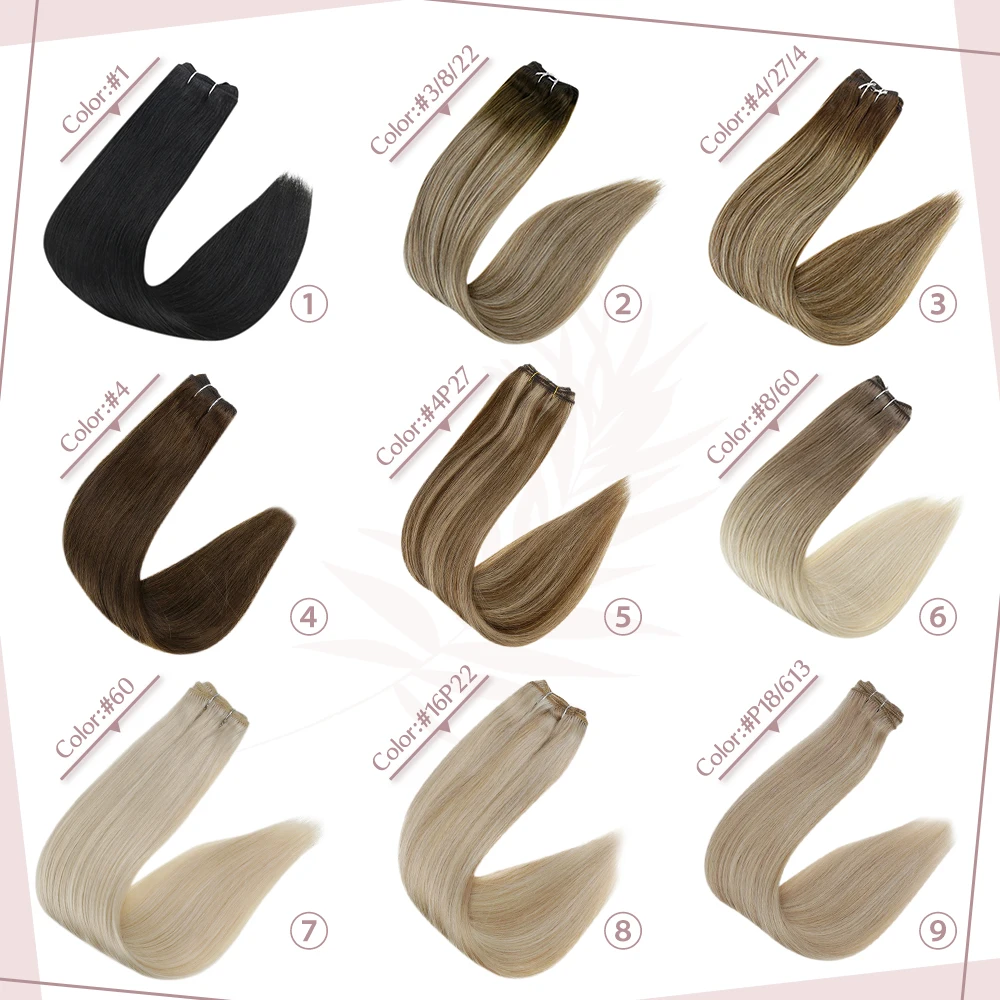 【NEW】Ugeat Haar Schuss Menschenhaar 100% Real Menschliches Haar 14-24 "Weiche Remy Haar Extensions für Frauen 100G Nähen in Haar Schuss Extensions