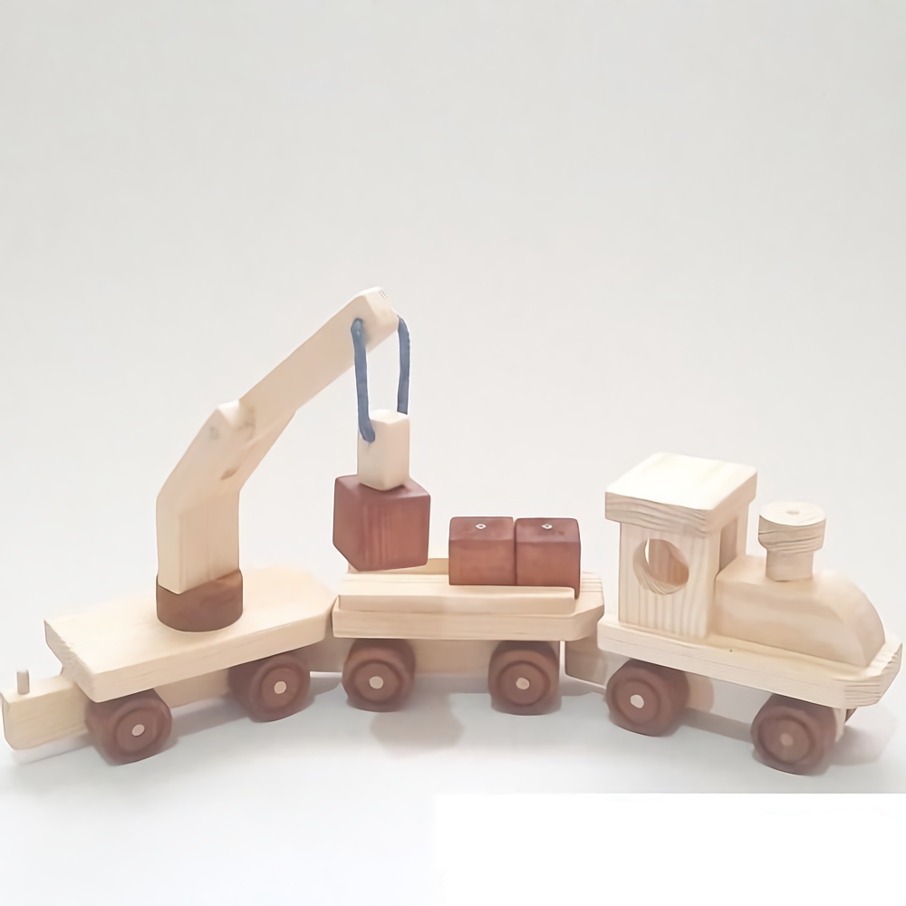 Kubus Kayu Mainan Pendidikan TRENL dengan 2 Pilihan Warna Yang Berbeda