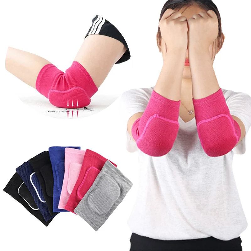 Thun Khuỷu Tay Dày Xốp Khuỷu Tay Bảo Vệ Đầu Gối Bảo Vệ Bóng Rổ Bóng Chuyền Thể Thao Cánh Tay Nữ Tay Miếng Lót Người Lớn Trẻ Em