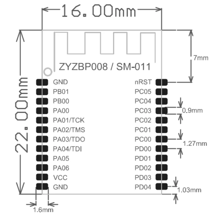 1 Uds ZYZBP008 SM-011 Silicon Labs EFR32MG21A020F768IM32 módulo Zigbee 3,0, ZHA, EZSP, NCP, asistente para el hogar