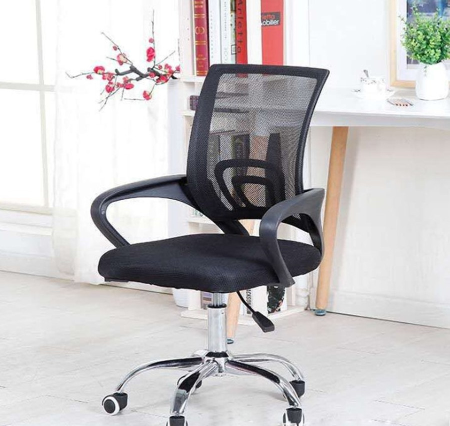 Silla de Oficina con Soporte Lumbar Giratoria Escritorio Sillon Ruedas Despacho casa sillas