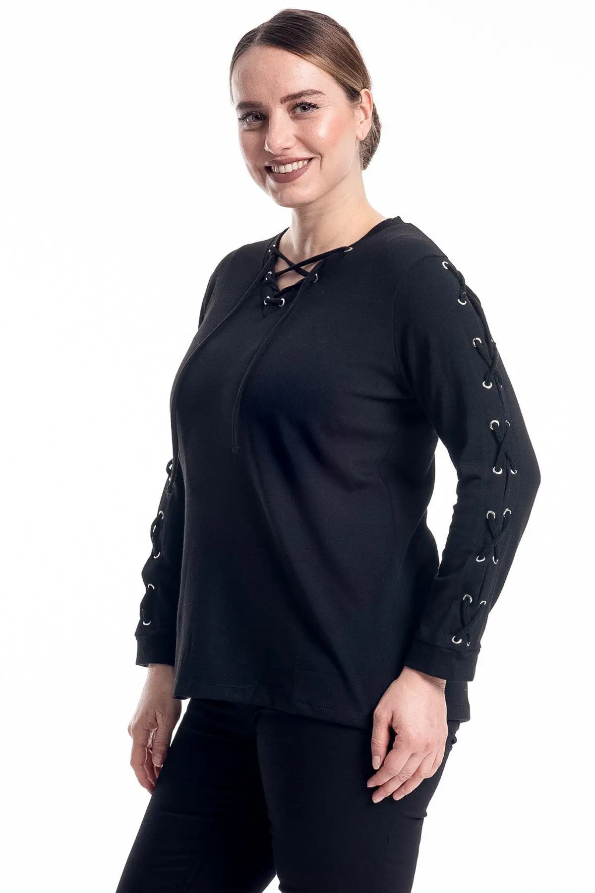 Mango de talla grande Hanezza con ojal Bluz