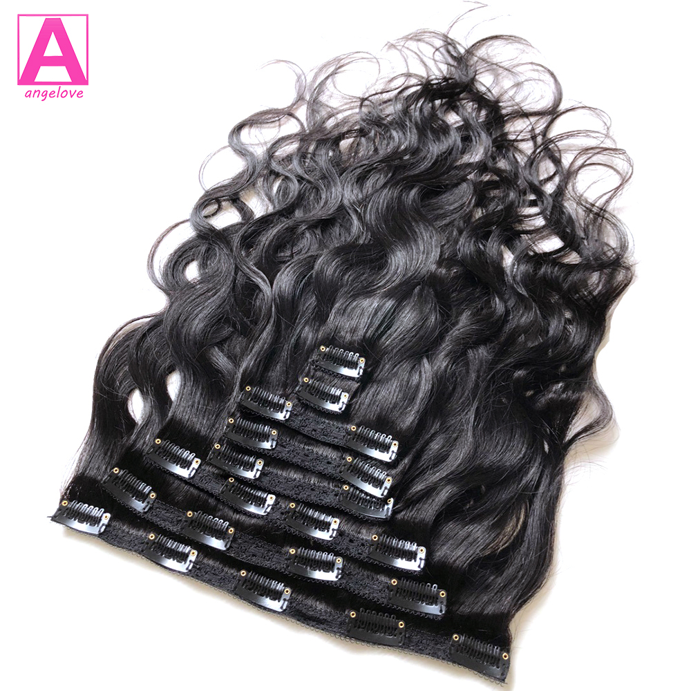 Sóng Thân Kẹp Trong Con Người Máy Duỗi Tóc 100 Gam/bộ Clip Trong Mở Rộng Toàn Đầu Brasil Kẹp Trên Tóc Cho phụ Nữ