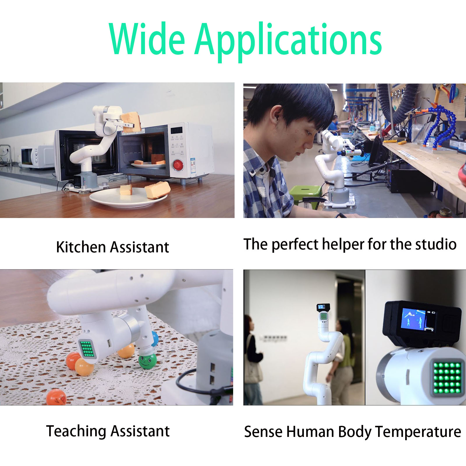 Elephant Robotics myCobot 280 M5 แขนหุ่นยนต์พร้อมฐานแบน & Adaptive Gripper 6 DOF Collaborative Dual Screen Desktop แขนหุ่นยนต์