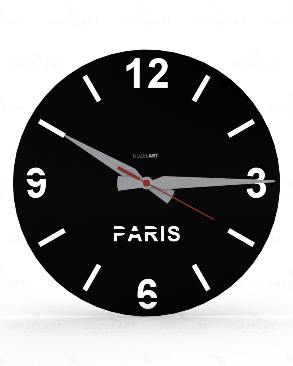Jam Dinding GuzelArt Paris, Jam Dinding Paris, Jam Dinding Bertema Paris, Jam Dinding Kota Paris, Jam Dinding Kamar