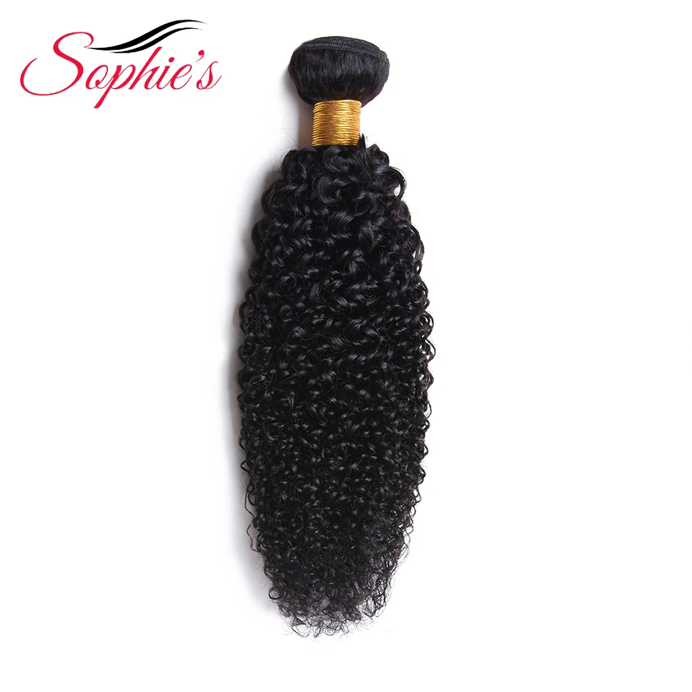 Sophie's Hair Peruanisches Echthaar bündelt verworrenes lockiges Remy-Haar in natürlicher Farbe, 20,3–66 cm Haarverlängerungen