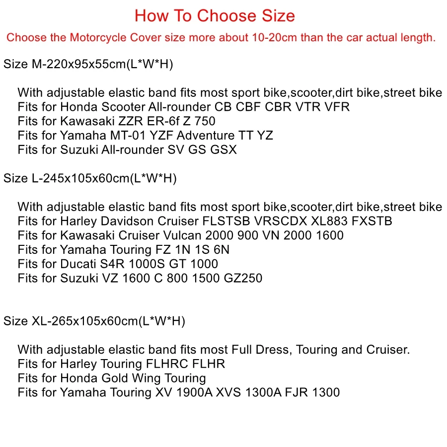 X Autohaux 210T ハーフバイクカバー旅行防水屋外防塵雨塵抗 UV スクータープロテクターカバー M L XL