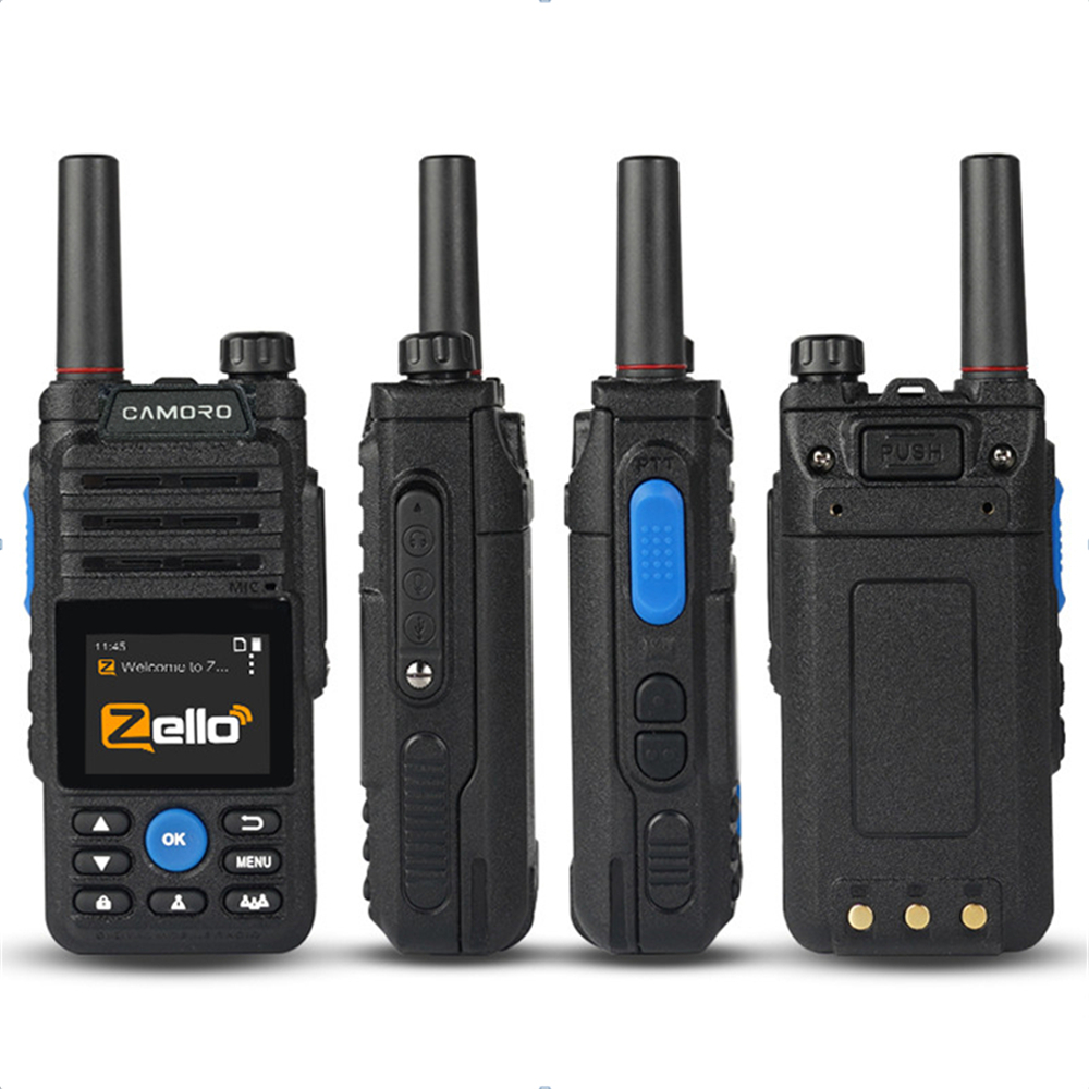 หูฟัง Desktop Charger 4G Gps Zello Walkie Talkie ยาว Mobile Ham POC วิทยุสมัครเล่น Android Walkie Talkie 50km 100 Km