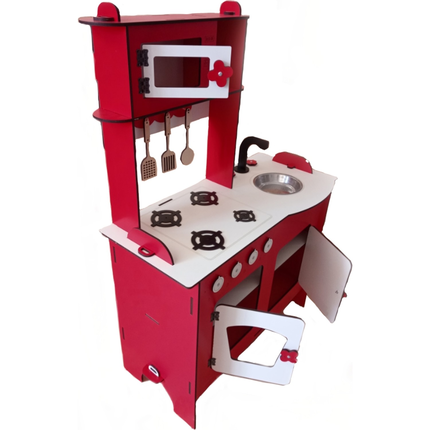 Mainan Bola Salju Set Dapur Mainan Kayu Besar Merah 105 Cm