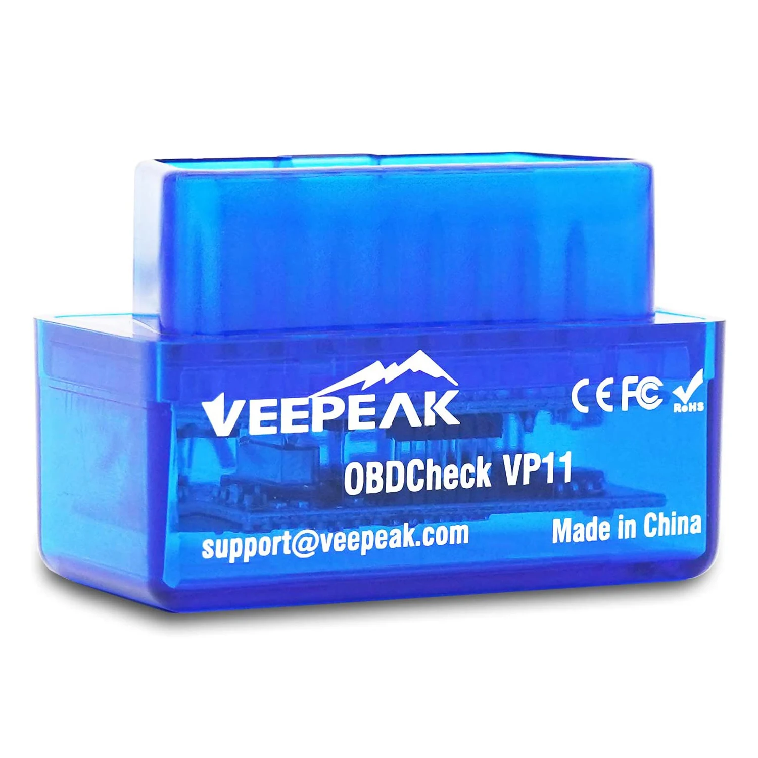 Veepeak Mini escáner Bluetooth OBD2 para Android, herramienta de escaneo de diagnóstico OBD II para coche, lector de código de luz del motor, compatible con par