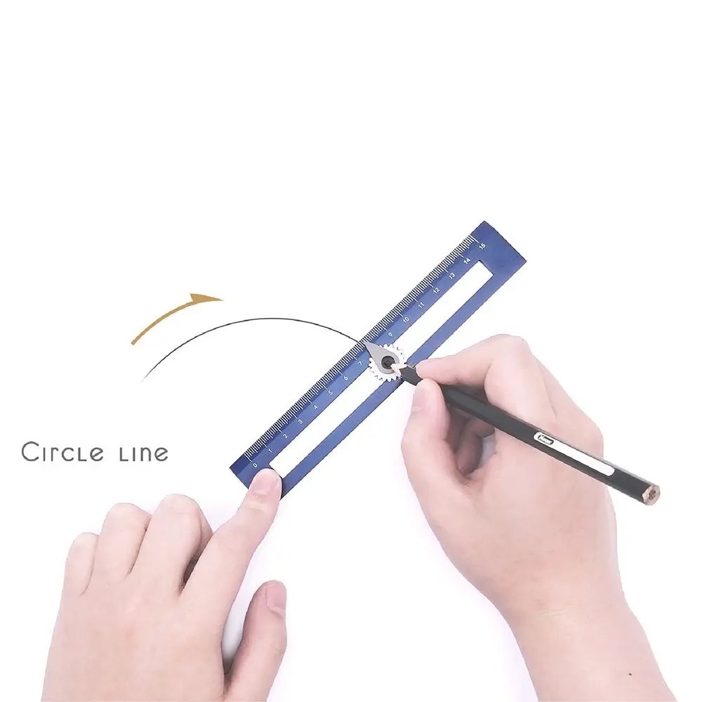 Student Compass Ruler Multi-function Drawing Circle Tool Ruler For Professional DIY Geometric Drawing Measurement Tools Office