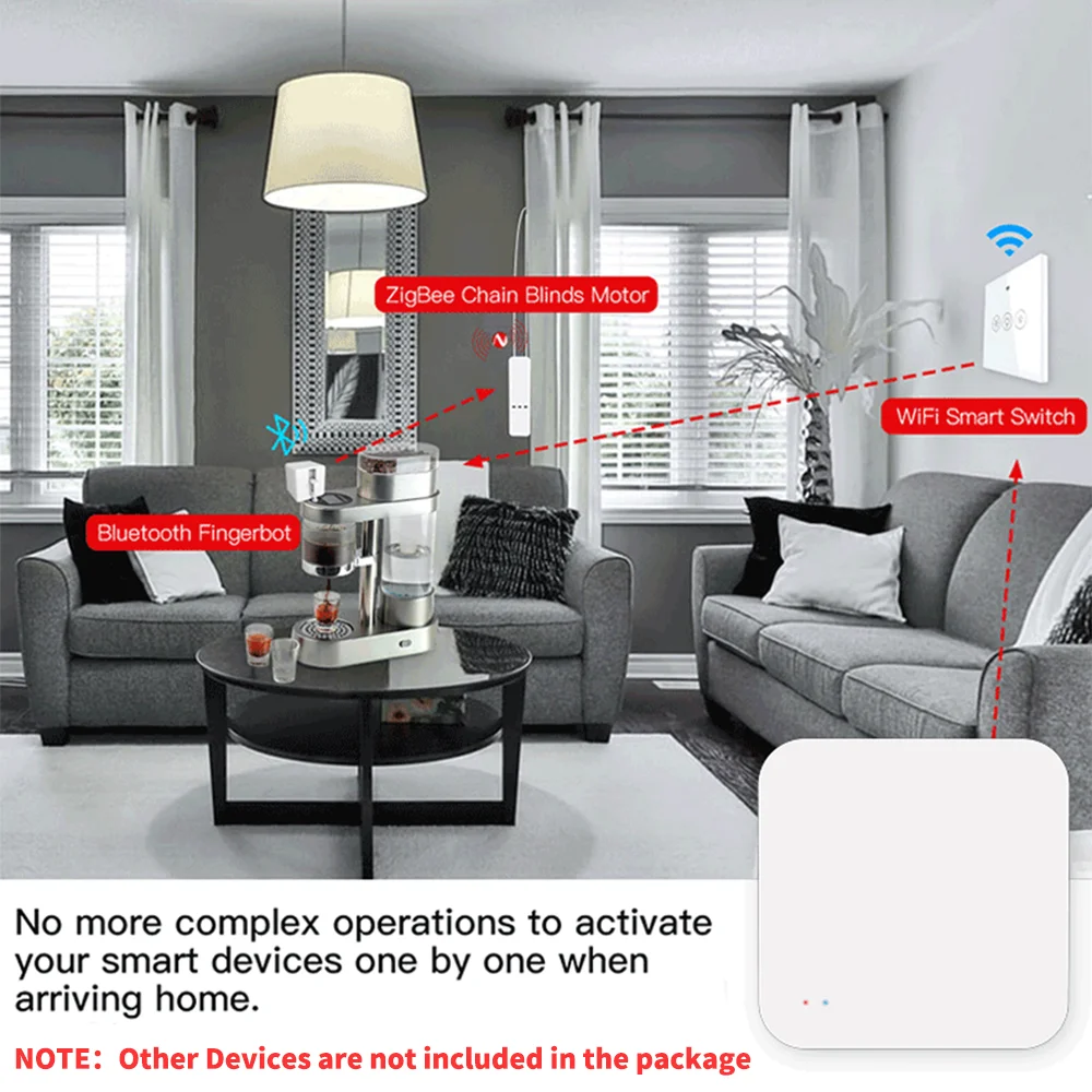 Tuya Zigbee Hub Smart Gateway Wi-Fi Bluetooth Mesh Multi-Modus Drahtlose Brücke Für Smart Home oder Smart Leben APP Fernbedienung